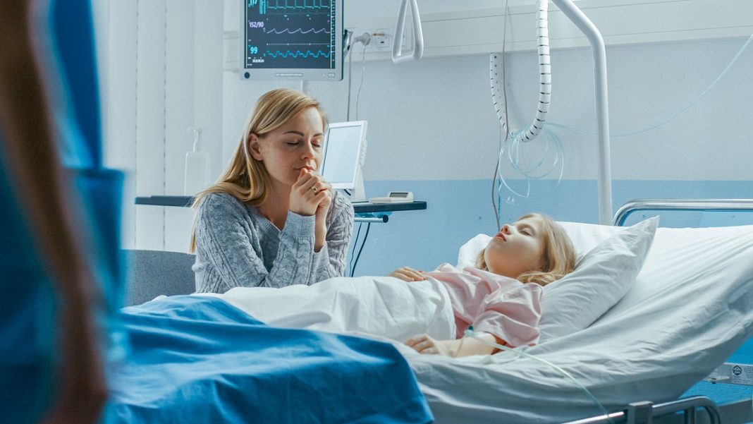 Every year, around 25,000 children in the UK are affected by sepsis. The new blood test could rapidly tell medics if they need antibiotics, which could save their life (stock image)