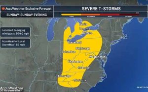 The storms will continue to move east causing sever weather in Ohio, West Virginia, and Pennsylvania