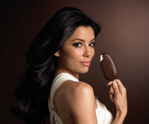 Ice cream of choice: Magnum is advertised by actress Eva Longoria