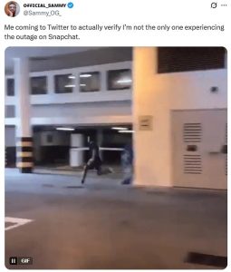 Several users have flocked to X to discuss the outage - with Snapchat one of the most talked-about apps