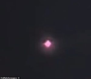 Three police officers in Minneapolis, Minnesota issued a report after seeing a spherical Unidentified Aerial Phenomena (UAP) with six glowing rings that changed colors