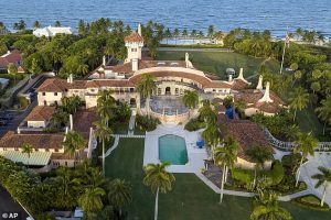 Mar-a-Lago (pictured) now sits inside a restricted air zone for the next year, expiring on October 20, 2026