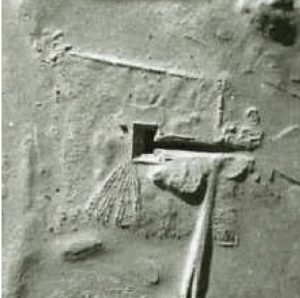 The site is about three miles from the Giza pyramids