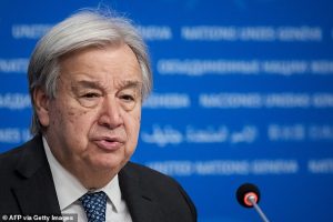 Guterres was speaking at the UN's World Meteorological Organization (WMO) weather and climate agency in Geneva on Wednesday