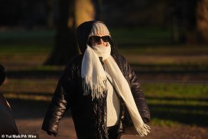 A sudden cold snap is set to plunge temperatures to as low as 25°F