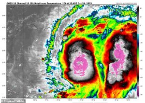 Tropical Storm Melissa (pictured on radar) is projected to intensify into a major hurricane this weekend as wind shear in the Caribbean fades