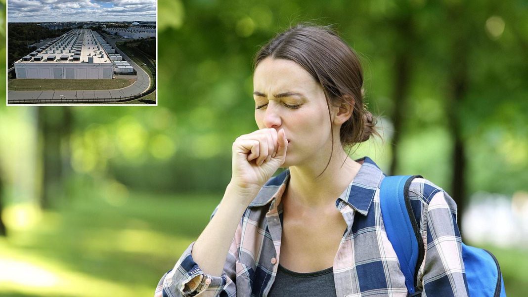 In Virginia, dozens of data centers have been approved or built, among the 1,240 spread across the US. Pictured is an aerial view of an Amazon Web Services Data Center known as US East 1 in Ashburn, Virginia
