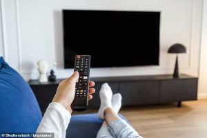 Scientists say that there is 'no point' for most people to splash out on a fancy 4K or 8K television, since these screens have a higher resolution than the human eye (stock image)