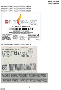 The metal contamination was traced to a conveyor belt that was used in the meat's production from February to September 2025