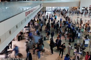 Passengers are being advised to check with airlines for updated flight information before heading to the airport. Travelers should expect delays to be longer than usual, particularly during peak hours, and plan accordingly