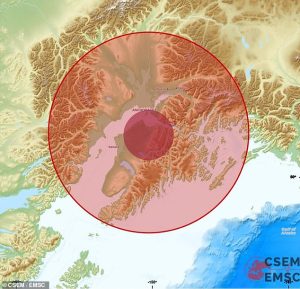 The agency reported that shaking was felt in Anchorage. More than 2,000 people in the region reported feeling the tremors