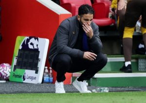 A tensed Amorim near the United dugout is becoming a daily Premier League scene. (Reuters Photo)