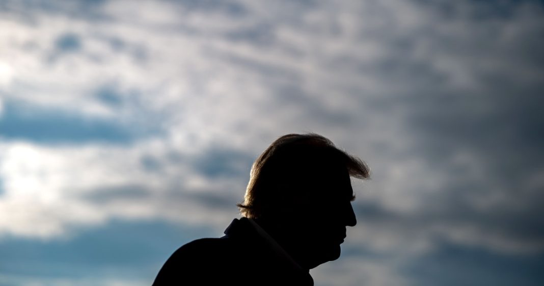 President Donald Trump departs the White House on Jan. 24.