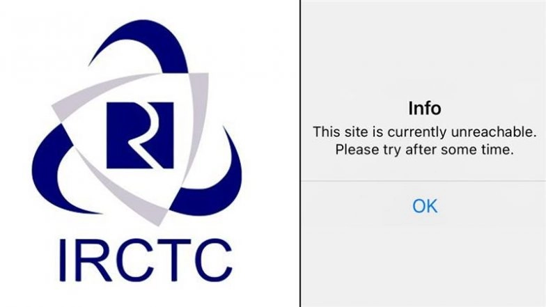 IRCTC Down, Shows Unreachable Error (Photo Credits: X/IRCTCofficial, @researcher0503)
