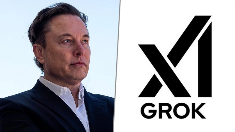 xAI Layoffs | Elon Musk, xAI and Grok Image (Photo Credits: Wikimedia Commons)