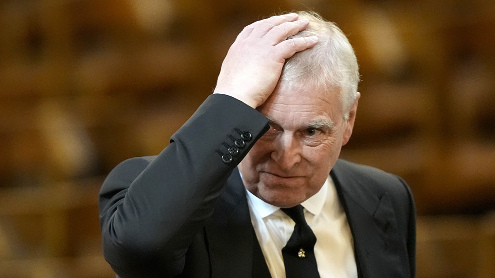 Prince Andrew arrived for a mass in Westminster Cathedral on September 16, 2025 in London. ©  Aaron Chown / Getty Images