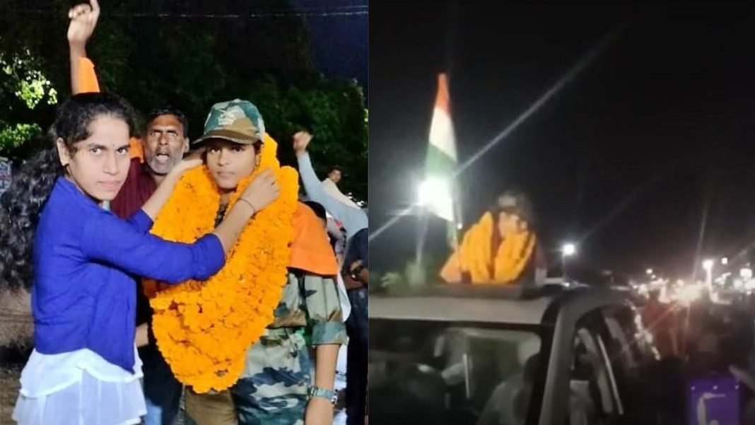 Nagma, an NCC cadet from Maharajganj, was initially celebrated in her village after receiving a fake Army joining letter before the scam was uncovered. | Image: X