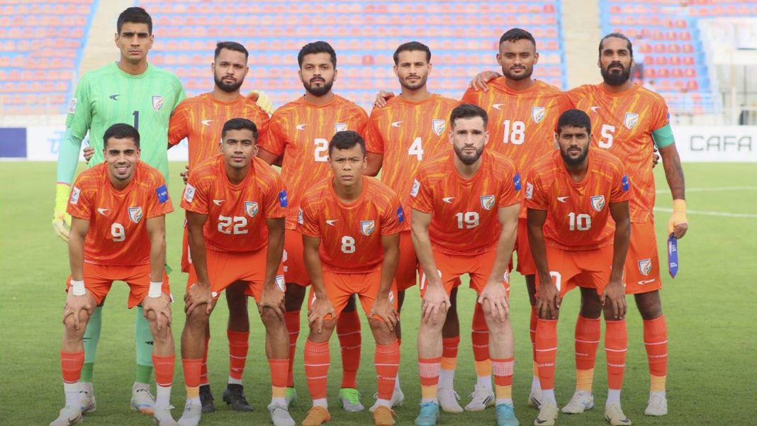 As things stand, the Blue Tigers need a win against Afghanistan, and hope that Tajikistan do not win against Iran in Thursday's second game, in order to progress further. (Credit: AIFF)