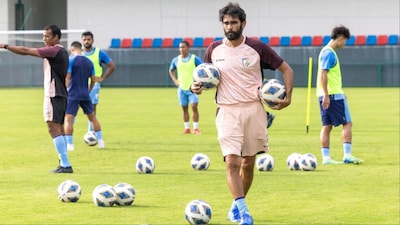 Indian men's football team head coach Khalid Jamil. (Picture Credit: X/@IndianFootball)