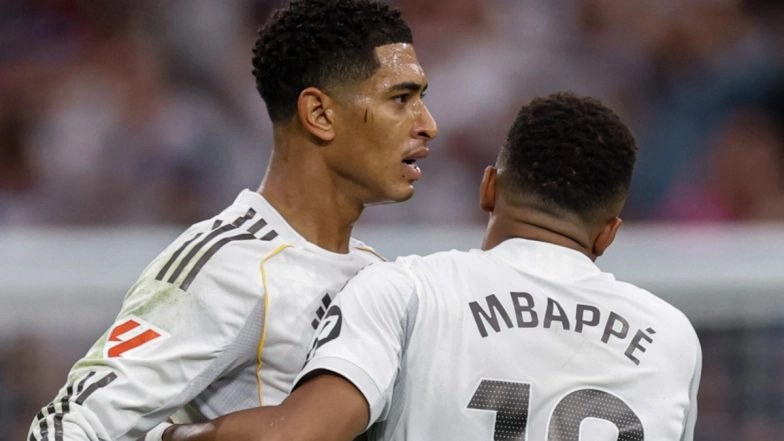 Jude Bellingham with Kylian Mbappe (Photo credit: X @realmadriden)