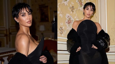 Kim Kardashian shared pictures of her new haircut on Instagram.