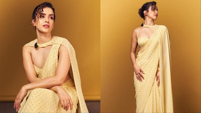 Sanya Malhotra was styled by Stacey Cardoz.