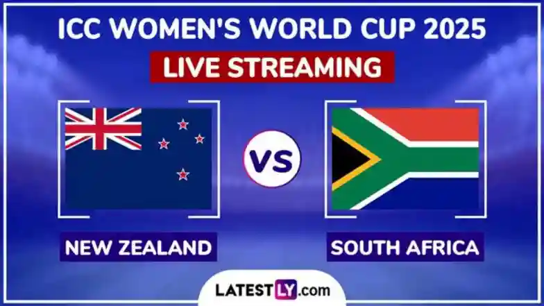 NZ-W vs SA-W ICC Women's World Cup 2025 Live Streaming (Photo credit: LatestLY)