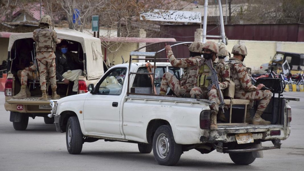 Islamist militants ambushed a Pakistani military convoy near the Afghan border. File