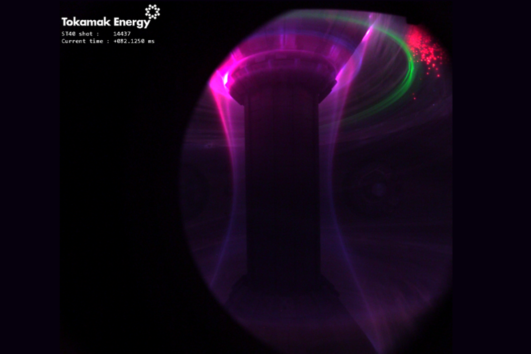 A new high-speed camera has pictured plasma behaviour (TokamakEnergy)
