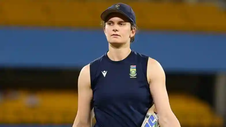 South Africa captain Laura Wolvaardt in training (Photo credit: X @cricketworldcup)