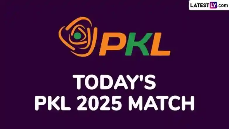 Today's PKL Match (Photo Credits: @ProKabaddi/X)