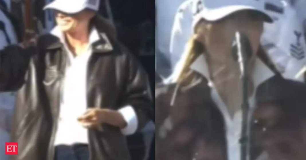 Melania Trump vowed US Navy at its 250th anniversary in Norfolk, Virginia. (Photo: X/ @MELANIAJTRUMP)