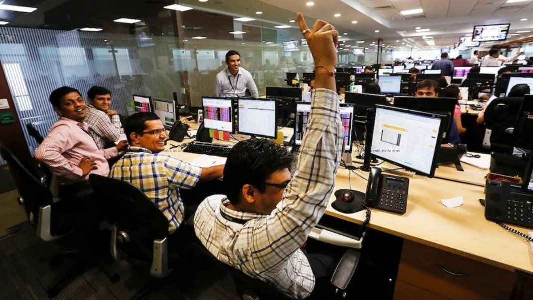 Sensex and Nifty surged sharply on Diwali as Reliance and other banking stocks rallied.
