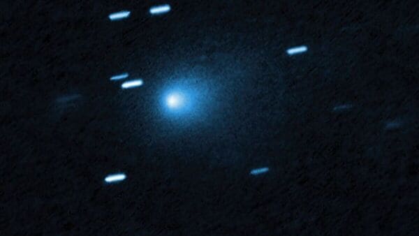 Hubble obtained this observation of interstellar comet 3I/ATLAS on July 21, 2025, at a distance of roughly 277 million miles from our planet. (Image: NASA, ESA, David Jewitt (UCLA))