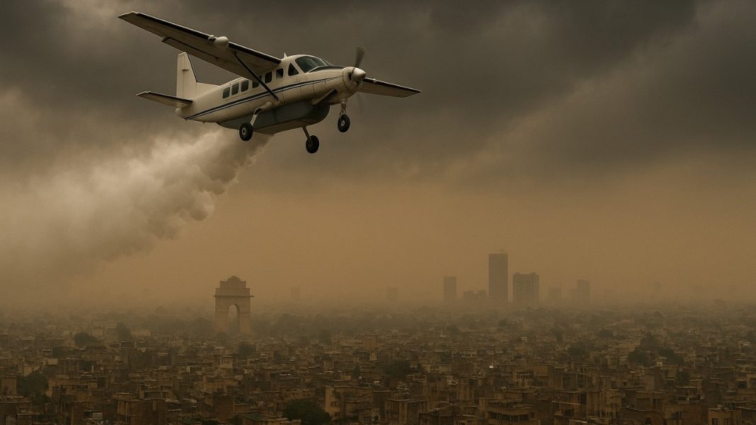 Cloud seeding operation was launched in Delhi in response to hazardous smog. (AI generated image for representation)