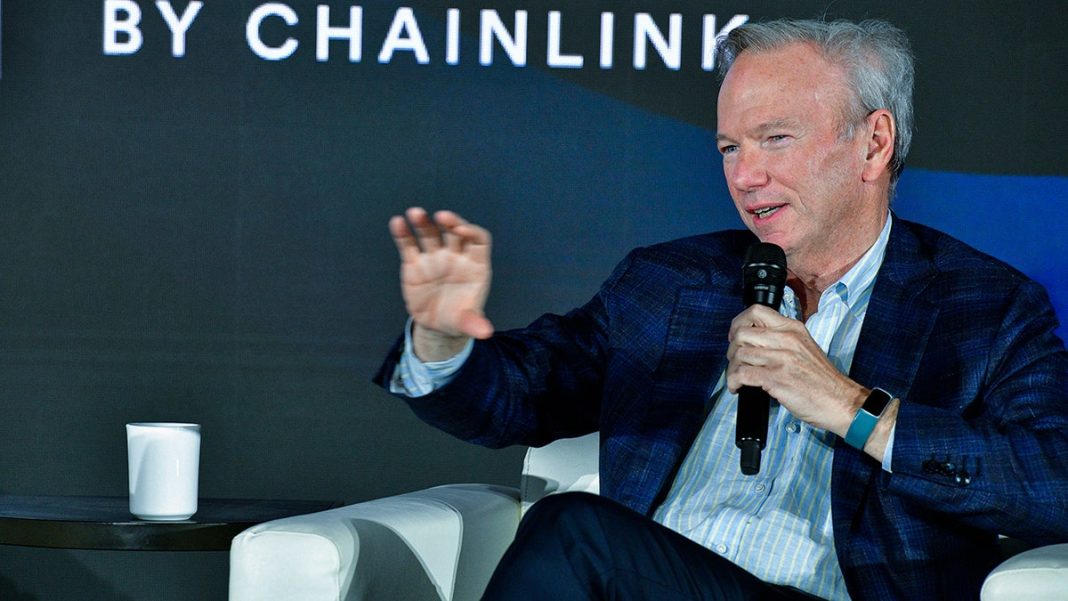 Former Google CEO Eric Schmidt warns that hacked AI could learn dangerous behaviors.