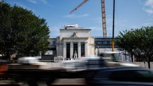 The Fed's next monetary policy meeting is in mid-December. (Samuel Corum/Bloomberg via Getty Images / Getty Images)