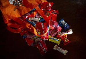 Halloween candy in Brunswick, ME, in October 2021.