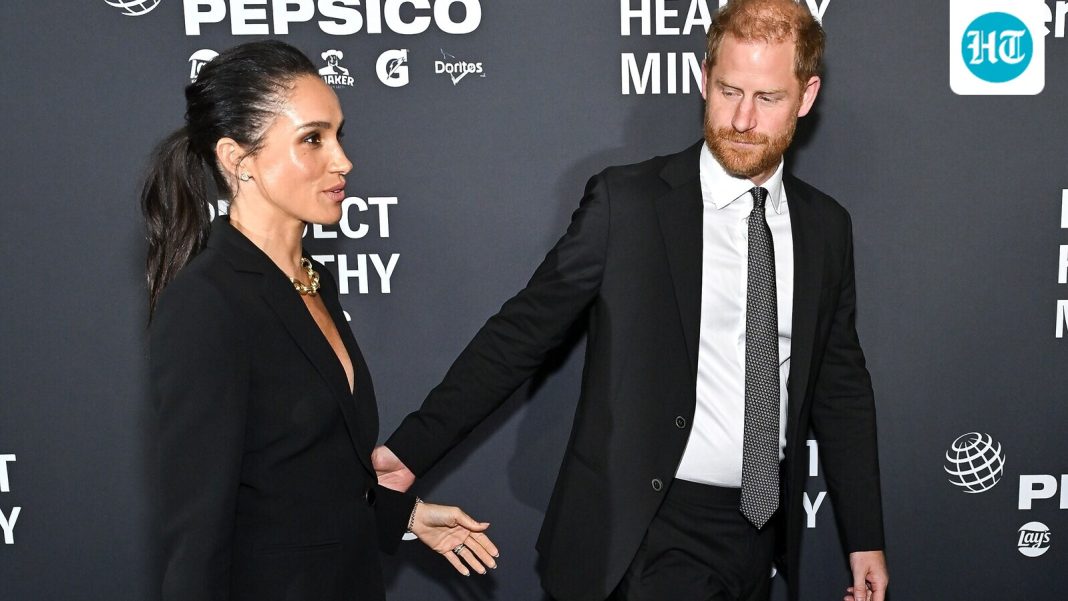 The Duke and Duchess of Sussex make a rare joint appearance at the Project Healthy Minds’ World Mental Health Day Gala.