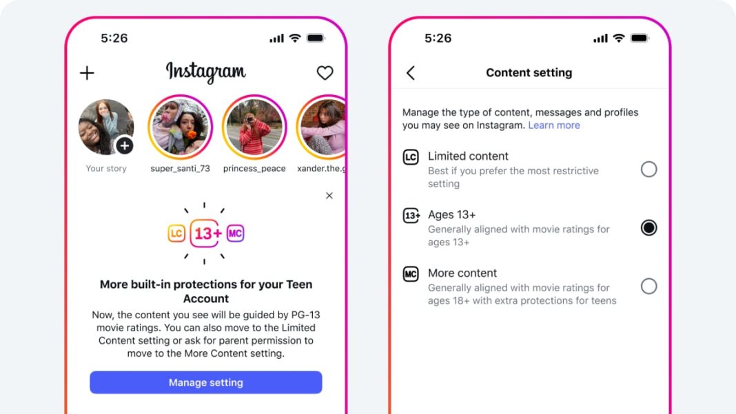 PG-13 guidelines will be applied to AI chats and experiences with teens.