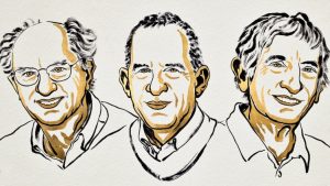 Nobel Prize in Physics awarded to John Clarke, Michel H. Devoret, and John M. Martinis. (Photo: Nobel Prize)