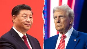 Trump and Xi have been at odds over tariffs. (Lintao Zhang/Getty Images; Rebecca Noble/Getty Images / Getty Images)