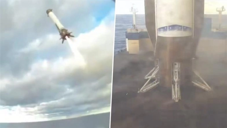 Jeff Bezos Shares Video of New Glenn Rocket Landing Successfully (Photo Credits: X/@JeffBezos)