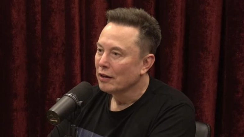 Elon Musk in Podcast With Joe Rogan (Photo Credits: YouTube/ PowerfulJRE)