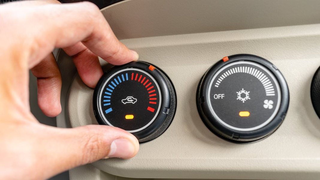 A poll of nearly 14,000 drivers found that 22°C is the ideal year–round temperature to set the thermostat in your car (file image)