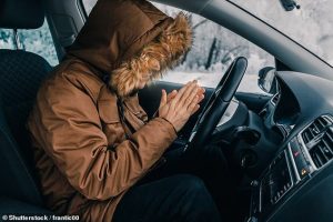 Experts warned you should always remove thick coats before driving, or risk being landed with a hefty fine