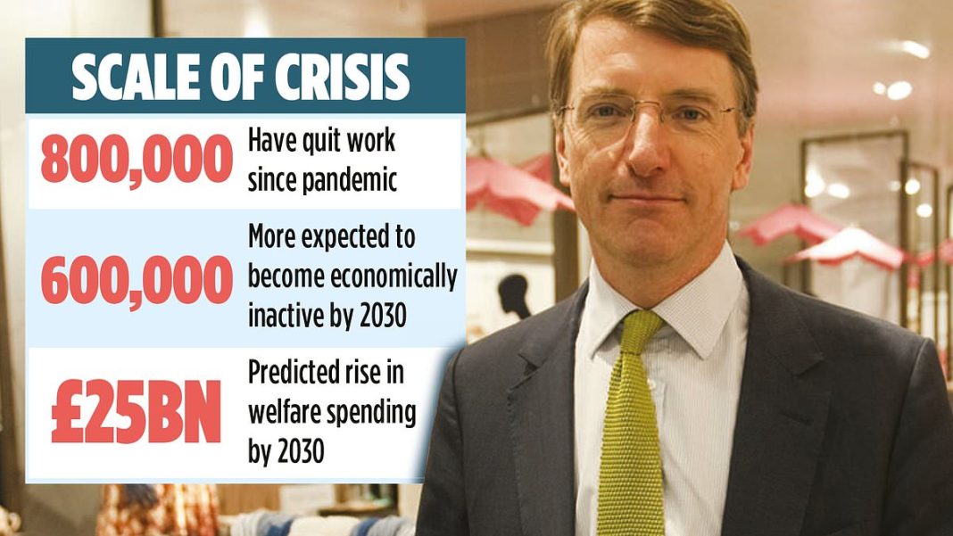 Get well soon: Charlie Mayfield will highlight the damaging effect on individuals, as well as the economy