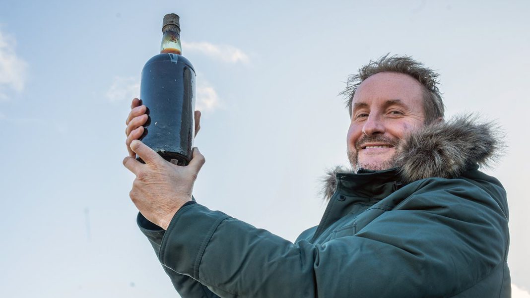 Allsopp's Artic Ale was brewed for George Nares' 1875 expedition to the North Pole. Now, Douglas Gunn Sharp, founder of Edinburgh's Innis & Gunn brewery, will open his precious bottle (pictured) 