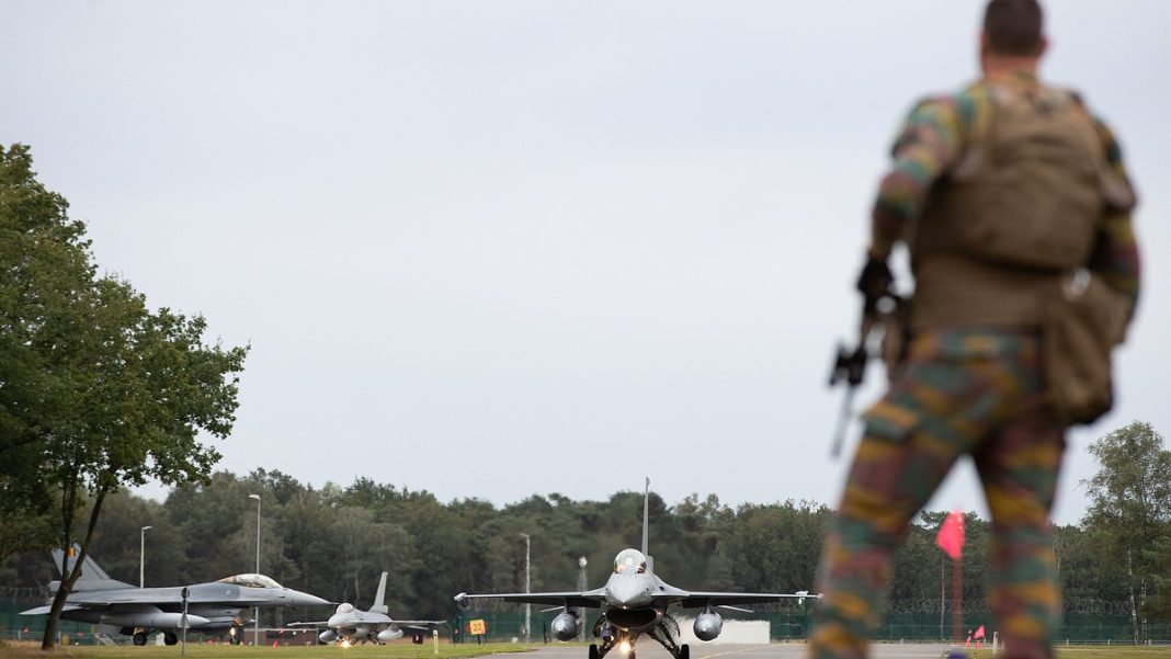 The US stores an estimated 10 to 20 B61 nuclear bombs at the Kleine Brogel Air Base 