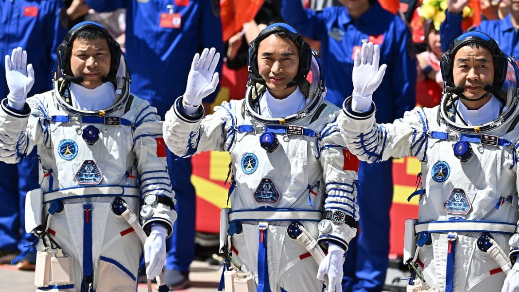 Astronauts Chen Dong, Chen Zhongrui, and Wang Jie (Pictured) have been stranded on the Chinese space station Tiangong until their return vehicle can be repaired